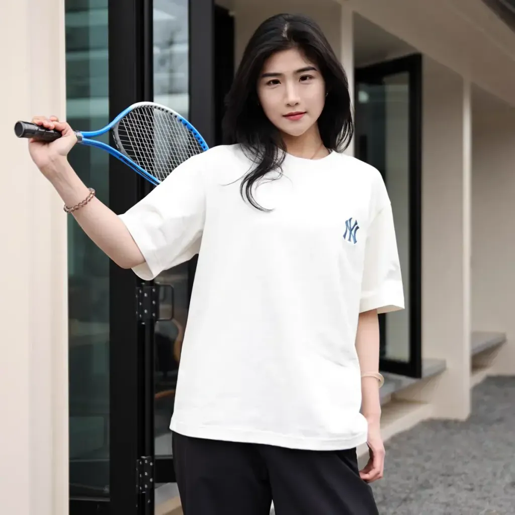 JuzBeauty_JuzBeautyMalaysia_JuzPretty_Authentic_Kbeauty_Malaysia_Skin_Care_Cosmetics_K-Beauty_Health_Care_korean_streetwear_US_Luxury_MLB Vintage Denim-like Monogram Big Lux Oversized Short Sleeve T-Shirt Tee 3ATSM0663 上衣42