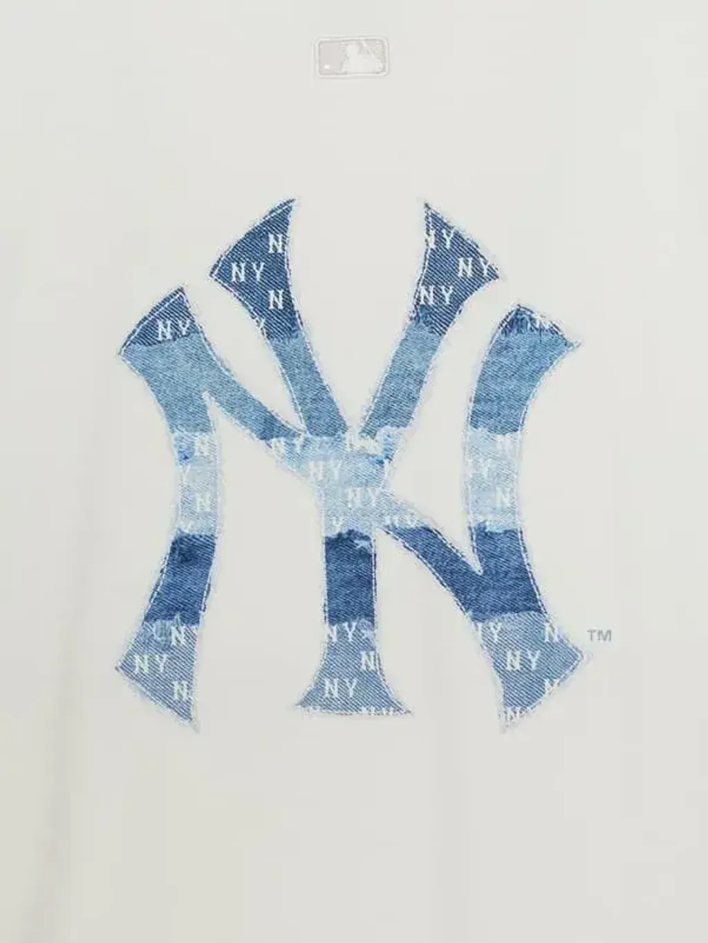 JuzBeauty_JuzBeautyMalaysia_JuzPretty_Authentic_Kbeauty_Malaysia_Skin_Care_Cosmetics_K-Beauty_Health_Care_korean_streetwear_US_Luxury_MLB Vintage Denim-like Monogram Big Lux Oversized Short Sleeve T-Shirt Tee 3ATSM0663 上衣4