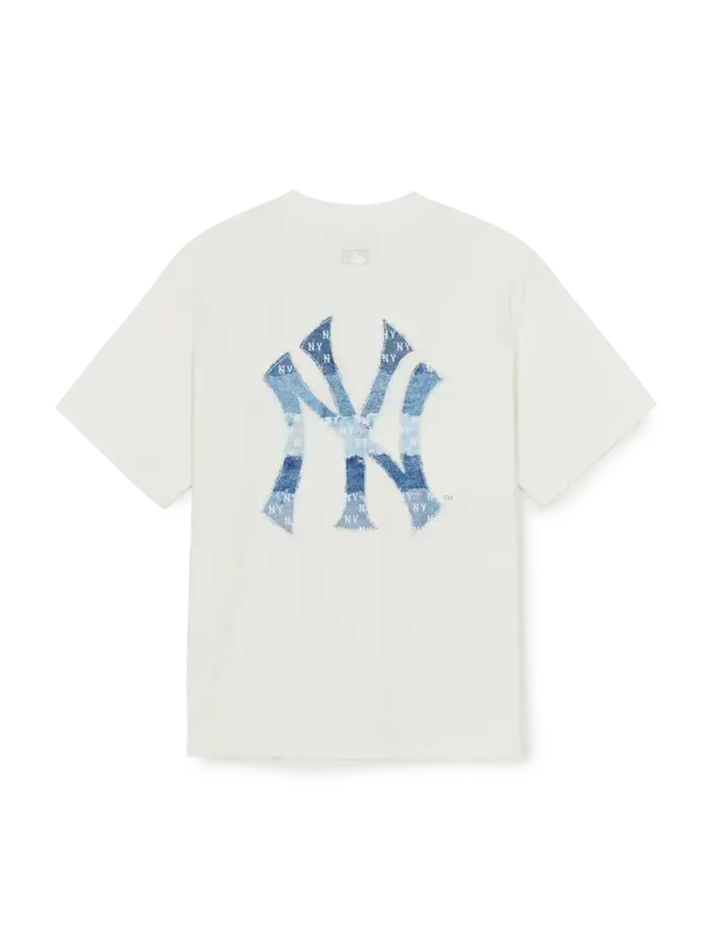 JuzBeauty_JuzBeautyMalaysia_JuzPretty_Authentic_Kbeauty_Malaysia_Skin_Care_Cosmetics_K-Beauty_Health_Care_korean_streetwear_US_Luxury_MLB Vintage Denim-like Monogram Big Lux Oversized Short Sleeve T-Shirt Tee 3ATSM0663 上衣1