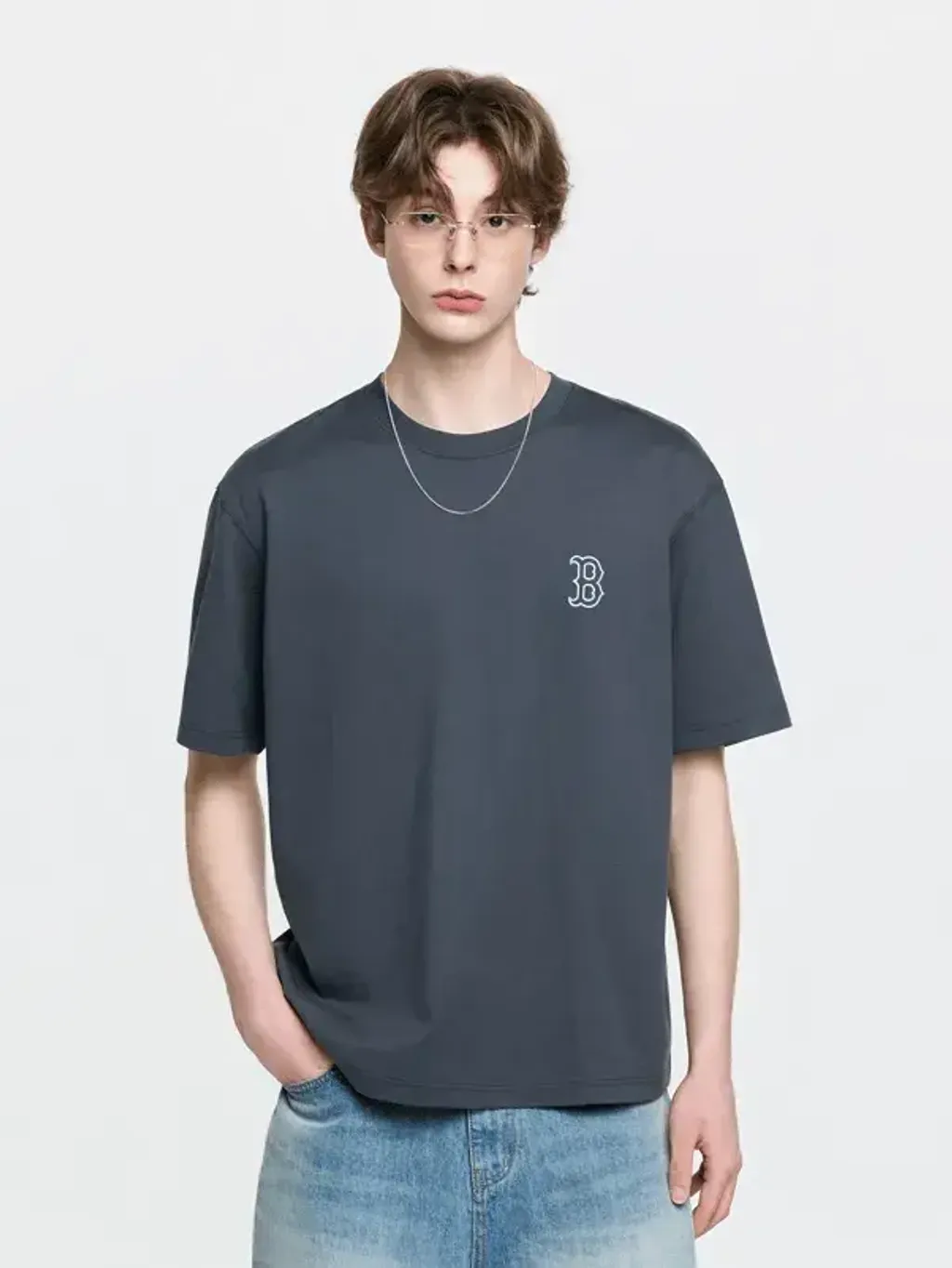 JuzBeauty_JuzBeautyMalaysia_JuzPretty_Authentic_Kbeauty_Malaysia_Skin_Care_Cosmetics_K-Beauty_Health_Care_korean_streetwear_US_Luxury_MLB Vintage Denim-like Monogram Big Lux Oversized Short Sleeve T-Shirt Tee 3ATSM0663 上衣26