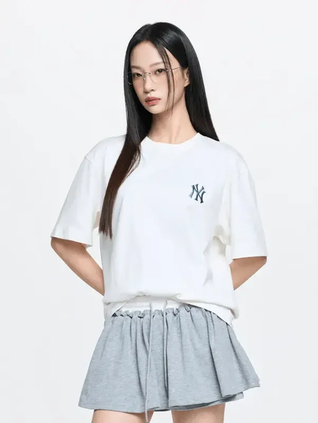JuzBeauty_JuzBeautyMalaysia_JuzPretty_Authentic_Kbeauty_Malaysia_Skin_Care_Cosmetics_K-Beauty_Health_Care_korean_streetwear_US_Luxury_MLB Vintage Denim-like Monogram Big Lux Oversized Short Sleeve T-Shirt Tee 3ATSM0663 上衣28