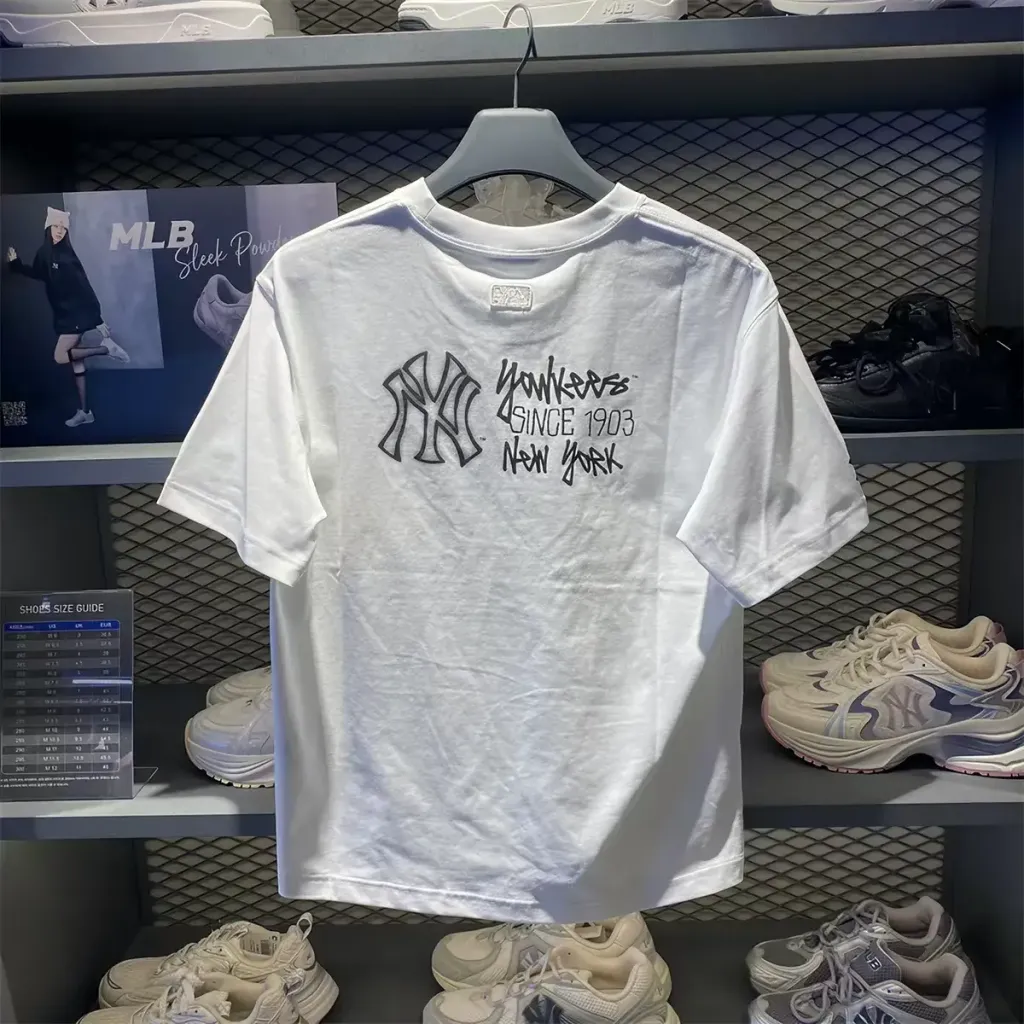 JuzBeauty_JuzBeautyMalaysia_JuzPretty_Authentic_Kbeauty_Malaysia_Skin_Care_Cosmetics_K-Beauty_Health_Care_korean_streetwear_US_Luxury_MLB Basic Back Street Logo Oversized Short Sleeve T-shirt Tee 3ATSB0863 上衣18