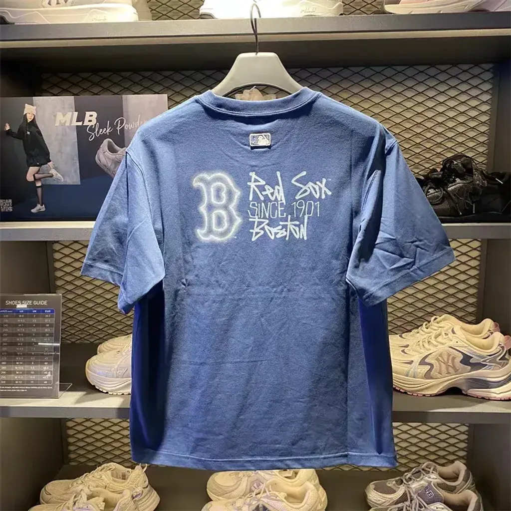 JuzBeauty_JuzBeautyMalaysia_JuzPretty_Authentic_Kbeauty_Malaysia_Skin_Care_Cosmetics_K-Beauty_Health_Care_korean_streetwear_US_Luxury_MLB Basic Back Street Logo Oversized Short Sleeve T-shirt Tee 3ATSB0863 上衣20