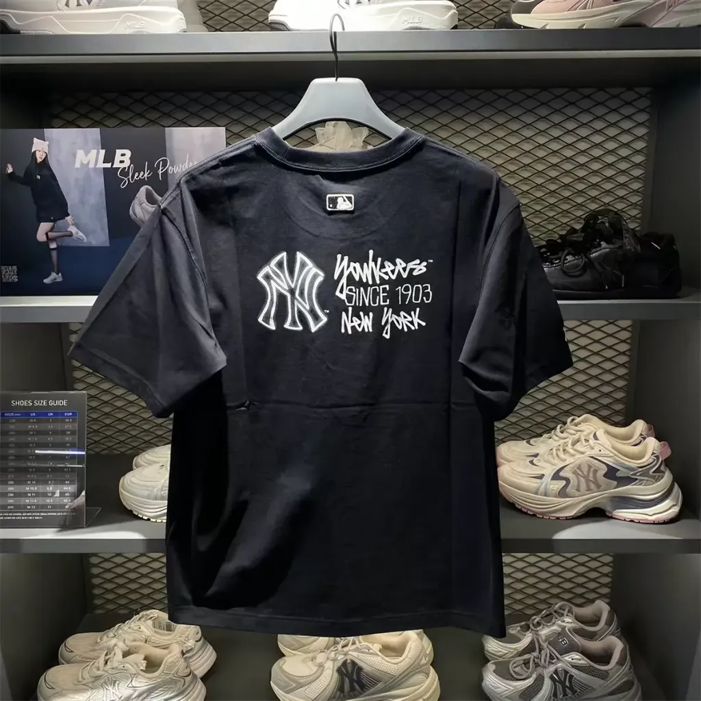 JuzBeauty_JuzBeautyMalaysia_JuzPretty_Authentic_Kbeauty_Malaysia_Skin_Care_Cosmetics_K-Beauty_Health_Care_korean_streetwear_US_Luxury_MLB Basic Back Street Logo Oversized Short Sleeve T-shirt Tee 3ATSB0863 上衣19