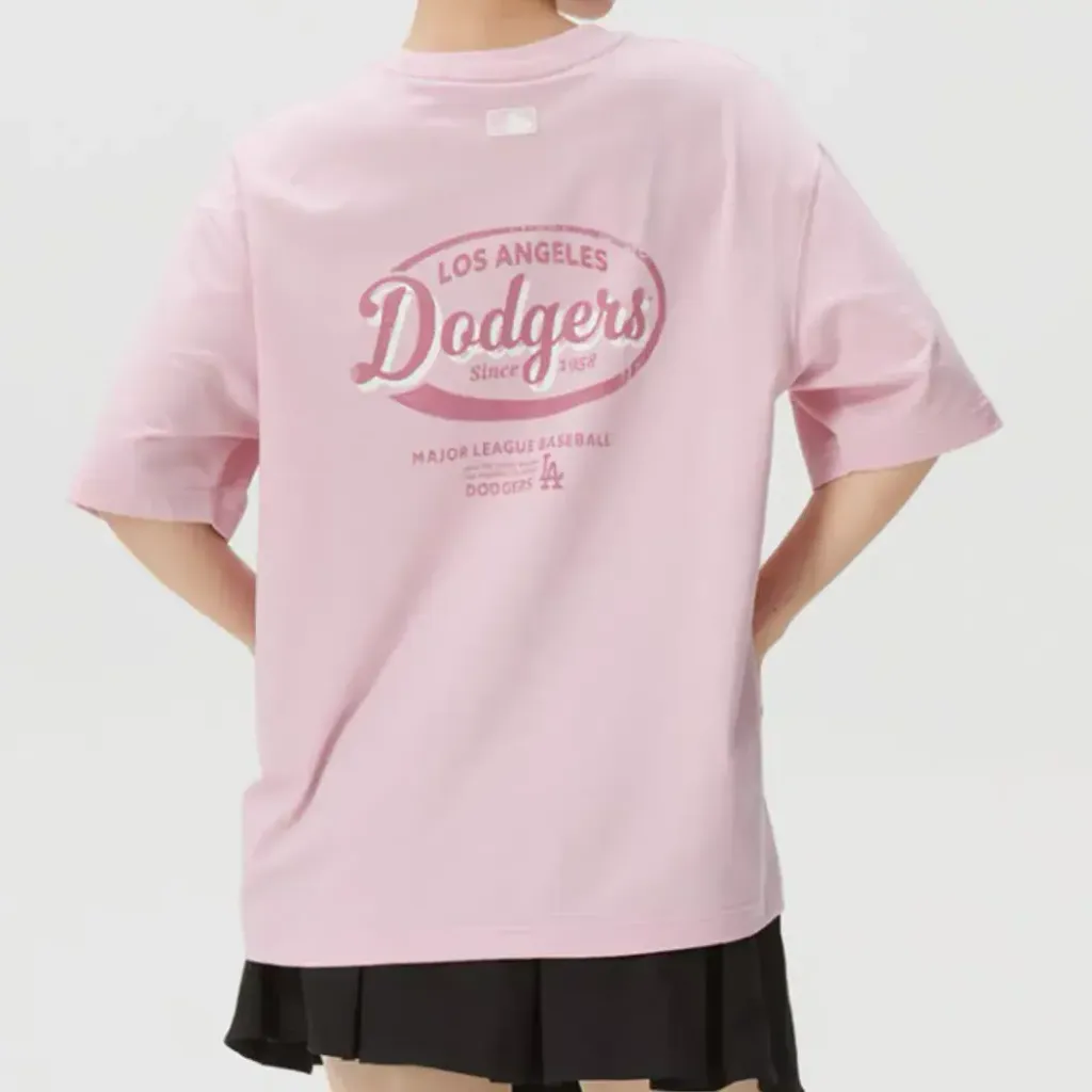 JuzBeauty_JuzBeautyMalaysia_JuzPretty_Authentic_Kbeauty_Malaysia_Skin_Care_Cosmetics_K-Beauty_Health_Care_korean_streetwear_US_Luxury_MLB Vintage Sportive Cursive Graphic Short Sleeve T-shirt Tee 3ATSV1263 上衣30