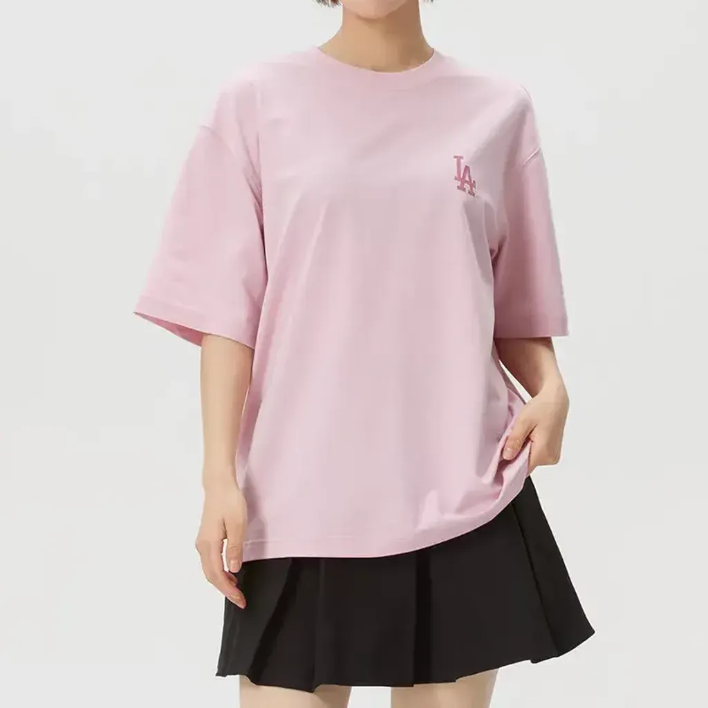 JuzBeauty_JuzBeautyMalaysia_JuzPretty_Authentic_Kbeauty_Malaysia_Skin_Care_Cosmetics_K-Beauty_Health_Care_korean_streetwear_US_Luxury_MLB Vintage Sportive Cursive Graphic Short Sleeve T-shirt Tee 3ATSV1263 上衣29