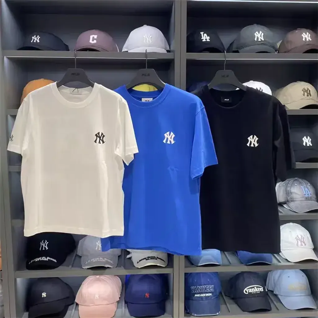 JuzBeauty_JuzBeautyMalaysia_JuzPretty_Authentic_Kbeauty_Malaysia_Skin_Care_Cosmetics_K-Beauty_Health_Care_korean_streetwear_US_Luxury_MLB Basic Street Back Letter Oversized Short Sleeve T-shirt Tee 3ATSB1063 上衣23