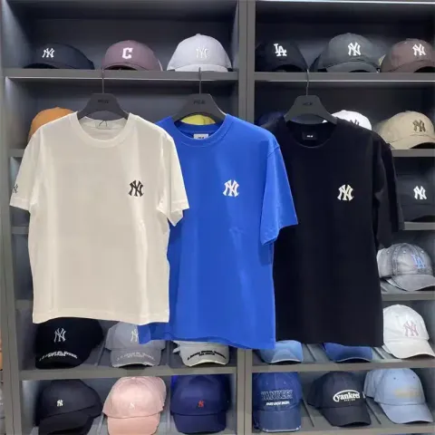 JuzBeauty_JuzBeautyMalaysia_JuzPretty_Authentic_Kbeauty_Malaysia_Skin_Care_Cosmetics_K-Beauty_Health_Care_korean_streetwear_US_Luxury_MLB Basic Street Back Letter Oversized Short Sleeve T-shirt Tee 3ATSB1063 上衣23