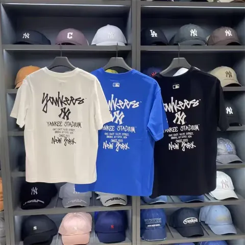 JuzBeauty_JuzBeautyMalaysia_JuzPretty_Authentic_Kbeauty_Malaysia_Skin_Care_Cosmetics_K-Beauty_Health_Care_korean_streetwear_US_Luxury_MLB Basic Street Back Letter Oversized Short Sleeve T-shirt Tee 3ATSB1063 上衣22