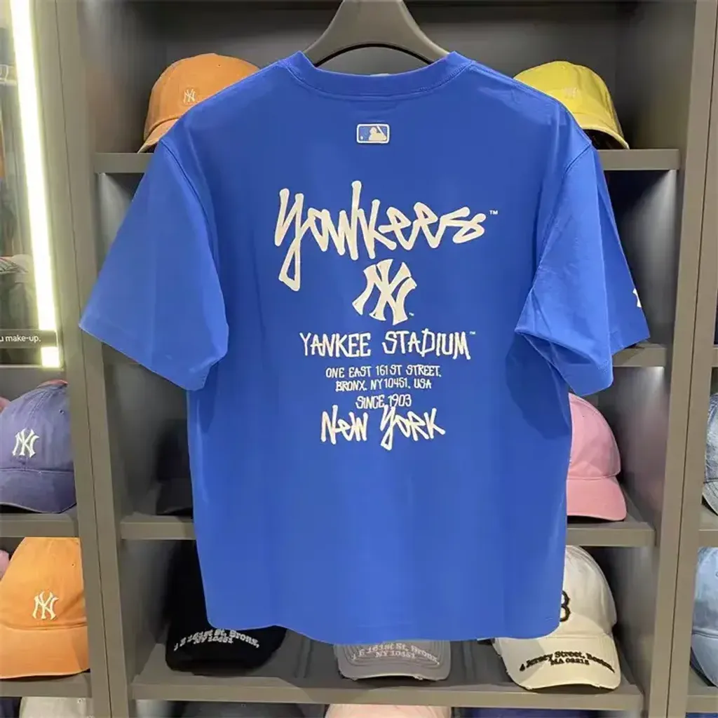 JuzBeauty_JuzBeautyMalaysia_JuzPretty_Authentic_Kbeauty_Malaysia_Skin_Care_Cosmetics_K-Beauty_Health_Care_korean_streetwear_US_Luxury_MLB Basic Street Back Letter Oversized Short Sleeve T-shirt Tee 3ATSB1063 上衣25