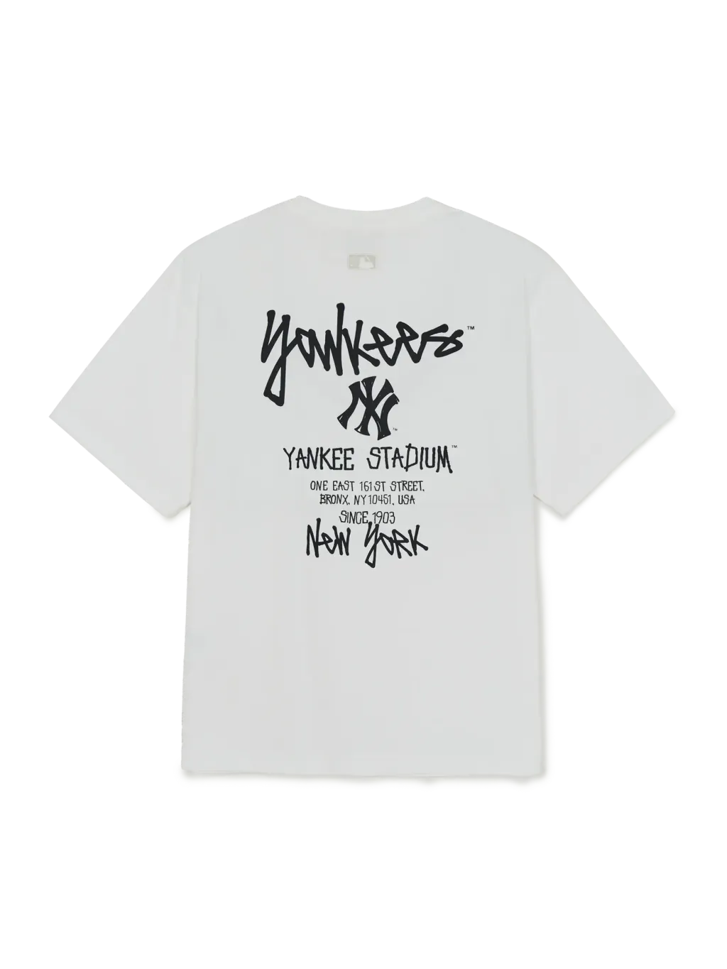 JuzBeauty_JuzBeautyMalaysia_JuzPretty_Authentic_Kbeauty_Malaysia_Skin_Care_Cosmetics_K-Beauty_Health_Care_korean_streetwear_US_Luxury_MLB Basic Street Back Letter Oversized Short Sleeve T-shirt Tee 3ATSB1063 上衣16