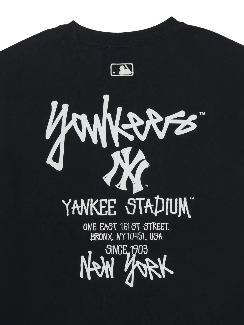 JuzBeauty_JuzBeautyMalaysia_JuzPretty_Authentic_Kbeauty_Malaysia_Skin_Care_Cosmetics_K-Beauty_Health_Care_korean_streetwear_US_Luxury_MLB Basic Street Back Letter Oversized Short Sleeve T-shirt Tee 3ATSB1063 上衣8