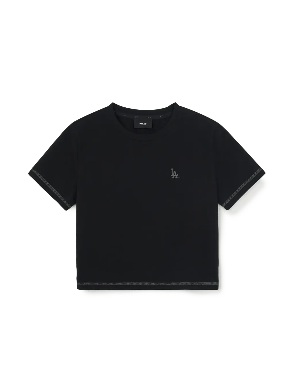 JuzBeauty_JuzBeautyMalaysia_JuzPretty_Authentic_Kbeauty_Malaysia_Skin_Care_Cosmetics_K-Beauty_Health_Care_korean_streetwear_US_Luxury_MLB Women's Basic Small Logo Slim Cropped Short Sleeve T-shirt Tee 3FTSB5163 女款上衣16