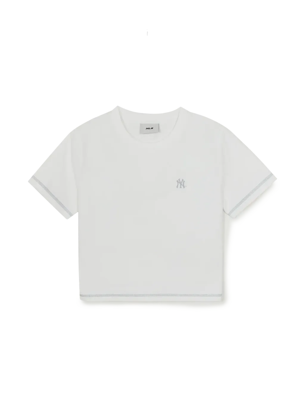 JuzBeauty_JuzBeautyMalaysia_JuzPretty_Authentic_Kbeauty_Malaysia_Skin_Care_Cosmetics_K-Beauty_Health_Care_korean_streetwear_US_Luxury_MLB Women's Basic Small Logo Slim Cropped Short Sleeve T-shirt Tee 3FTSB5163 女款上衣14