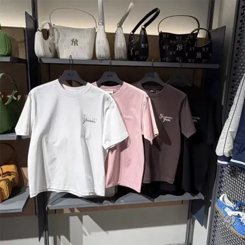 JuzBeauty_JuzBeautyMalaysia_JuzPretty_Authentic_Kbeauty_Malaysia_Skin_Care_Cosmetics_K-Beauty_Health_Care_korean_streetwear_US_Luxury_MLB Sheriff Lettering Semi-Overfit Short Sleeve T-Shirt Tee 3ATSB8263 上衣1