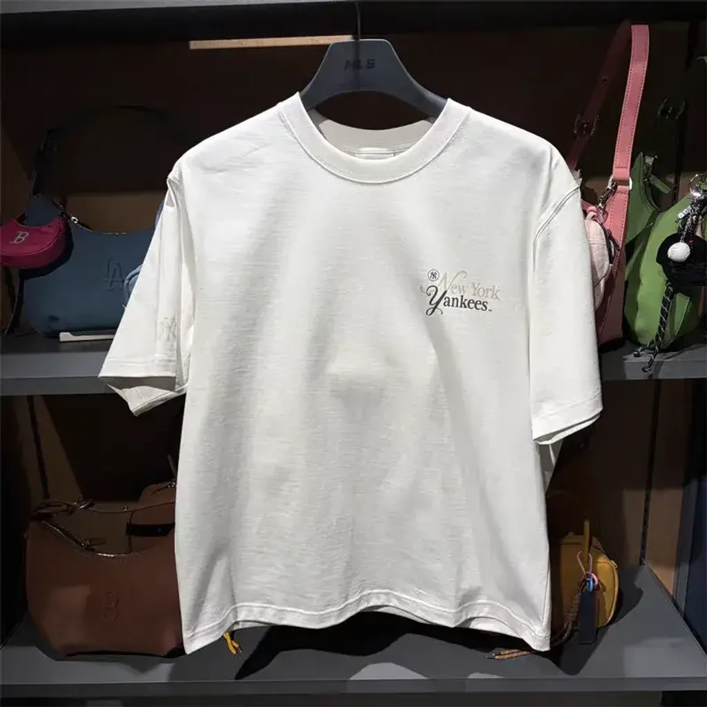 JuzBeauty_JuzBeautyMalaysia_JuzPretty_Authentic_Kbeauty_Malaysia_Skin_Care_Cosmetics_K-Beauty_Health_Care_korean_streetwear_US_Luxury_MLB Sheriff Lettering Semi-Overfit Short Sleeve T-Shirt Tee 3ATSB8263 上衣2