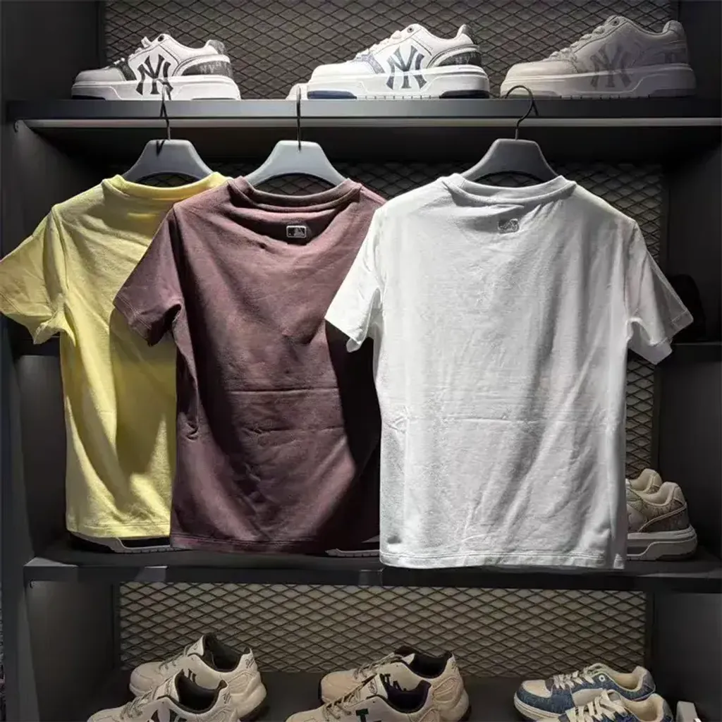 JuzBeauty_JuzBeautyMalaysia_JuzPretty_Authentic_Kbeauty_Malaysia_Skin_Care_Cosmetics_K-Beauty_Health_Care_korean_streetwear_US_Luxury_MLB Women's Basic Slim Fit Cleveland Guardians Short Sleeve T-shirt Tee 3FTSB5063 女款上衣35