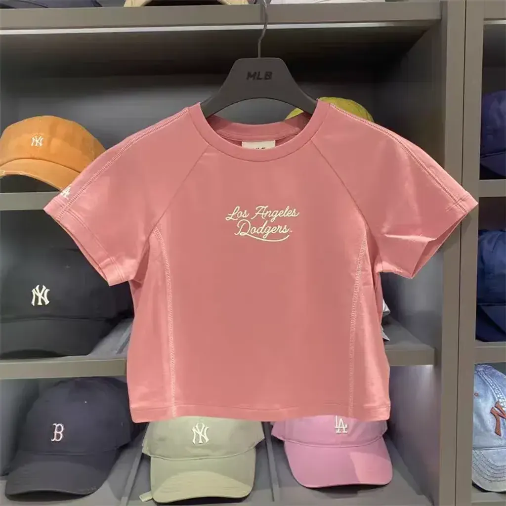 JuzBeauty_JuzBeautyMalaysia_JuzPretty_Authentic_Kbeauty_Malaysia_Skin_Care_Cosmetics_K-Beauty_Health_Care_korean_streetwear_US_Luxury_MLB Women's Sportive Track Crop Short Sleeve T-shirt Tee 3FTSV0263 女款上衣30