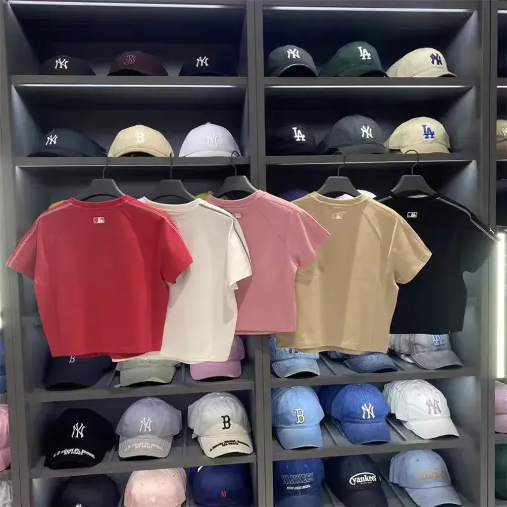 JuzBeauty_JuzBeautyMalaysia_JuzPretty_Authentic_Kbeauty_Malaysia_Skin_Care_Cosmetics_K-Beauty_Health_Care_korean_streetwear_US_Luxury_MLB Women's Sportive Track Crop Short Sleeve T-shirt Tee 3FTSV0263 女款上衣25