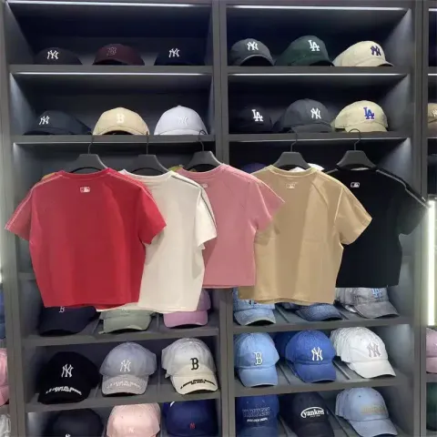 JuzBeauty_JuzBeautyMalaysia_JuzPretty_Authentic_Kbeauty_Malaysia_Skin_Care_Cosmetics_K-Beauty_Health_Care_korean_streetwear_US_Luxury_MLB Women's Sportive Track Crop Short Sleeve T-shirt Tee 3FTSV0263 女款上衣25