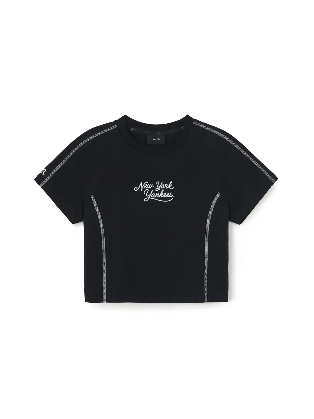 JuzBeauty_JuzBeautyMalaysia_JuzPretty_Authentic_Kbeauty_Malaysia_Skin_Care_Cosmetics_K-Beauty_Health_Care_korean_streetwear_US_Luxury_MLB Women's Sportive Track Crop Short Sleeve T-shirt Tee 3FTSV0263 女款上衣22