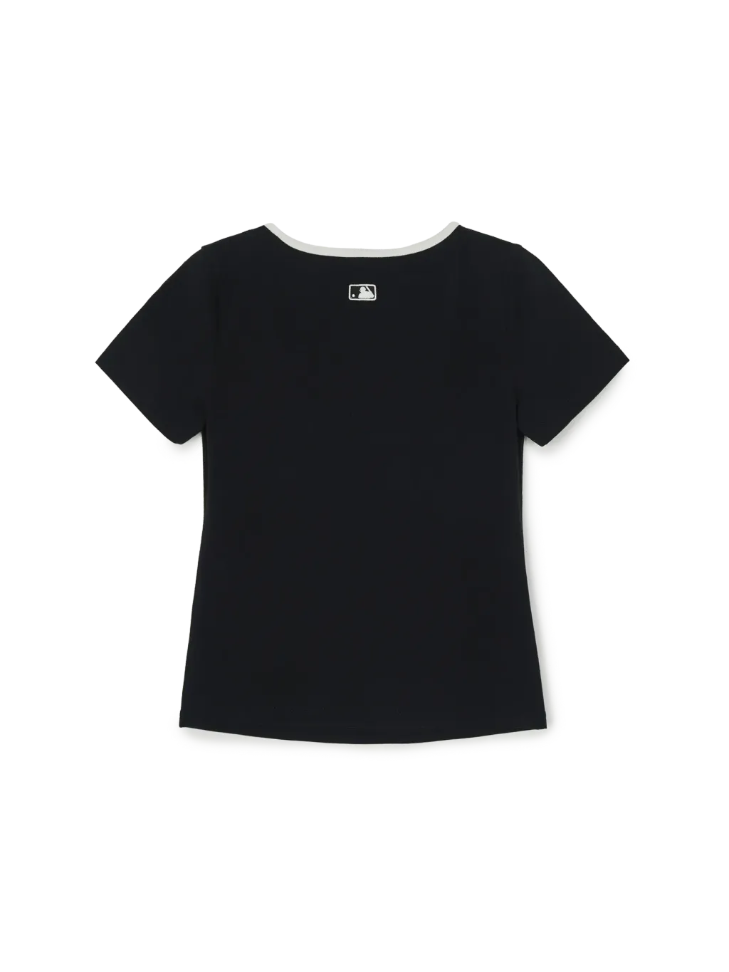 JuzBeauty_JuzBeautyMalaysia_JuzPretty_Authentic_Kbeauty_Malaysia_Skin_Care_Cosmetics_K-Beauty_Health_Care_korean_streetwear_US_Luxury_MLB Women's Basic Square Neck Slim Fit Short Sleeve T-shirt Tee 3FTSB7363 女款上衣1