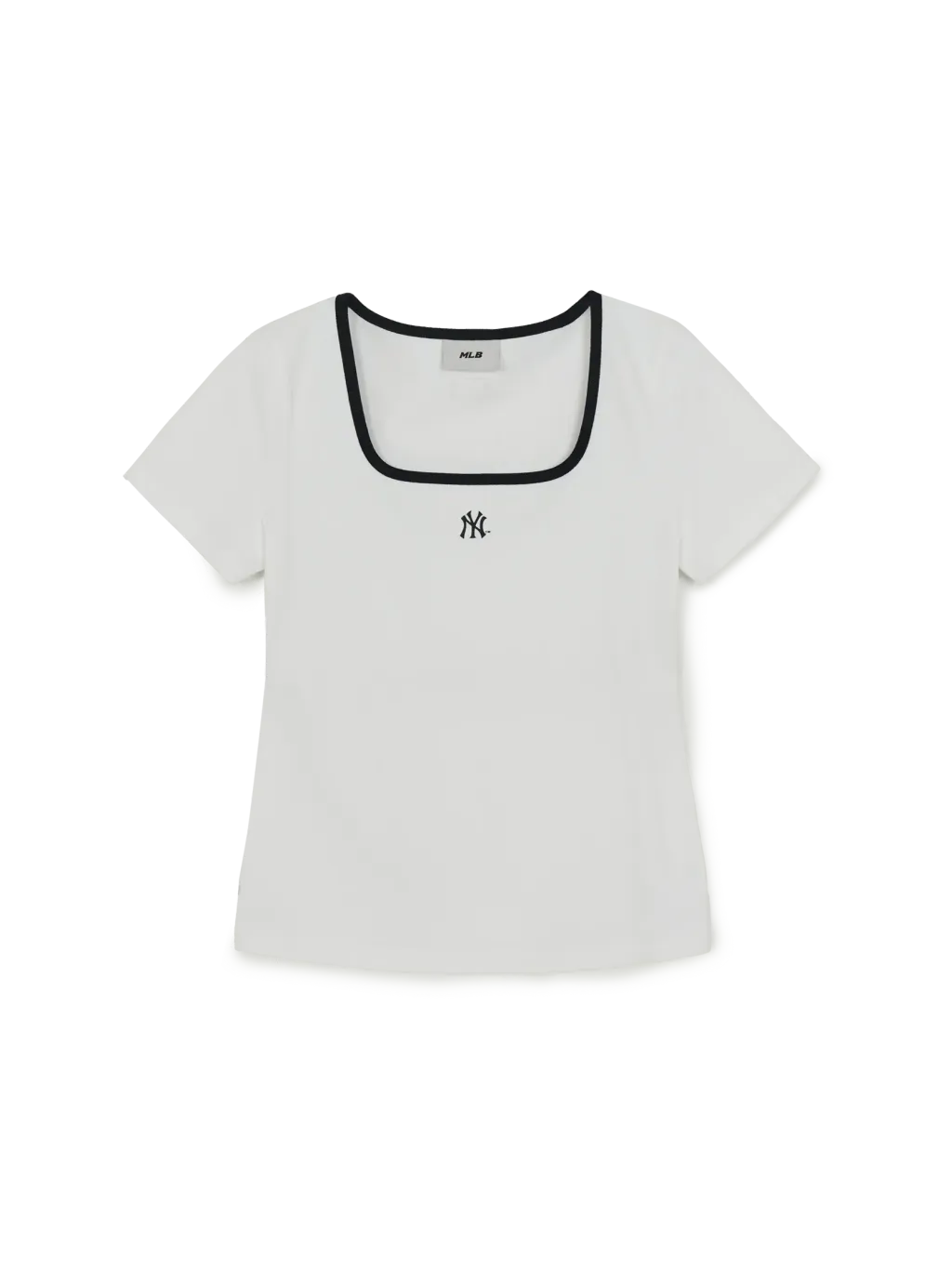JuzBeauty_JuzBeautyMalaysia_JuzPretty_Authentic_Kbeauty_Malaysia_Skin_Care_Cosmetics_K-Beauty_Health_Care_korean_streetwear_US_Luxury_MLB Women's Basic Square Neck Slim Fit Short Sleeve T-shirt Tee 3FTSB7363 女款上衣20