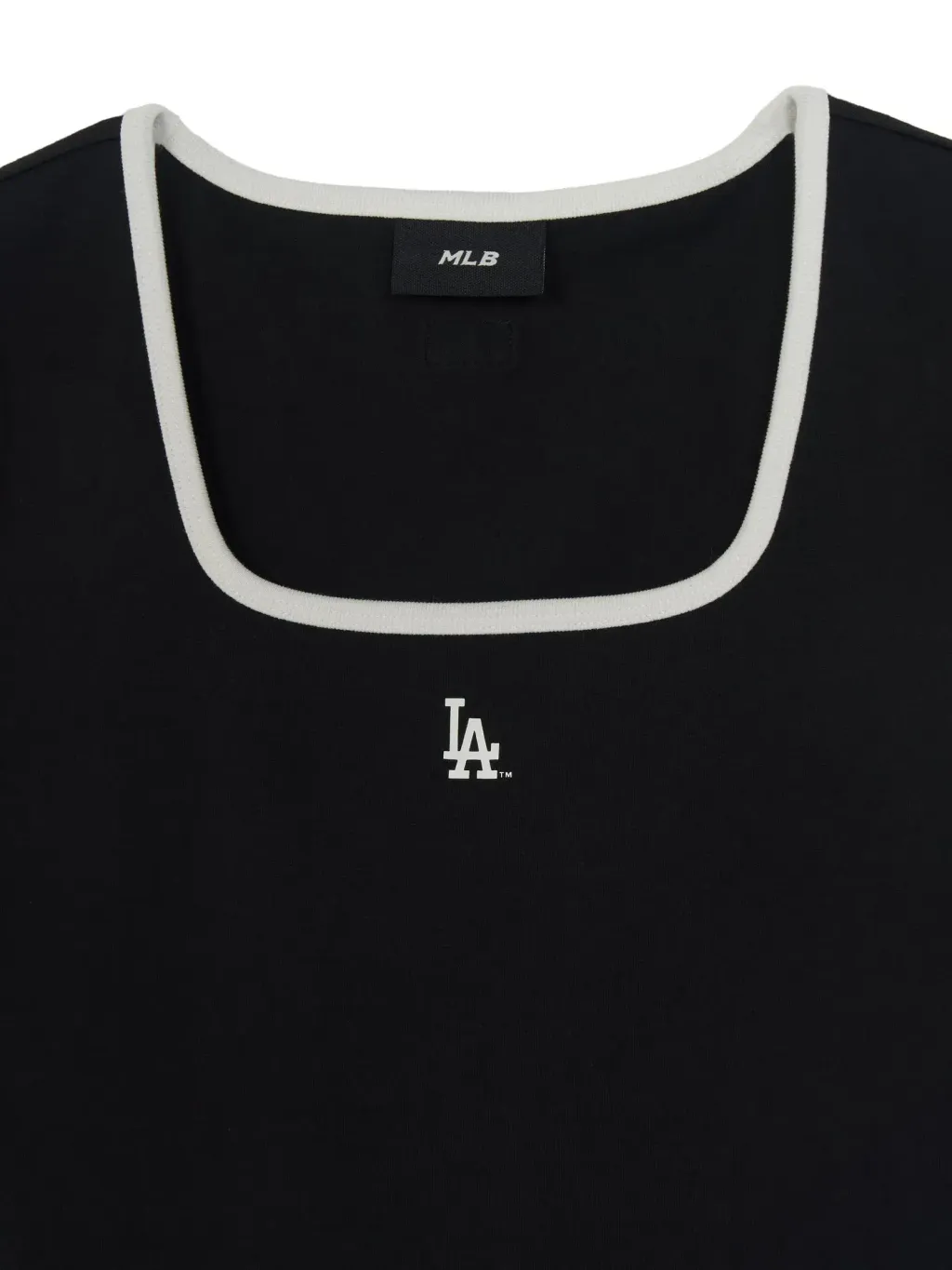 JuzBeauty_JuzBeautyMalaysia_JuzPretty_Authentic_Kbeauty_Malaysia_Skin_Care_Cosmetics_K-Beauty_Health_Care_korean_streetwear_US_Luxury_MLB Women's Basic Square Neck Slim Fit Short Sleeve T-shirt Tee 3FTSB7363 女款上衣14