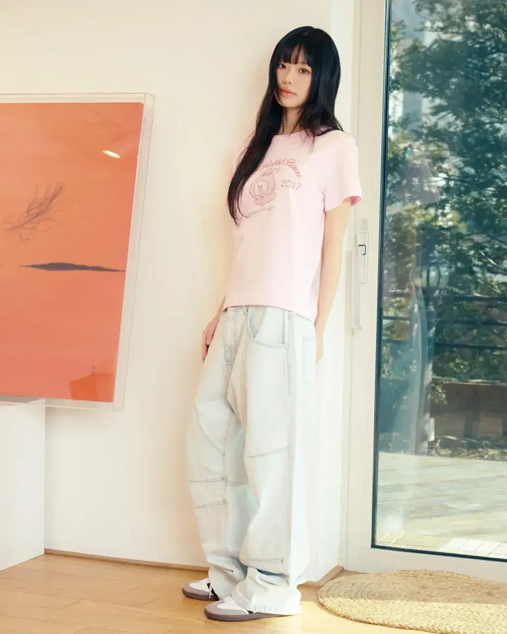 JuzBeauty_JuzBeautyMalaysia_JuzPretty_Authentic_Kbeauty_Malaysia_Skin_Care_Cosmetics_K-Beauty_Health_Care_korean_streetwear_US_Luxury_ADLV x LINE FRIENDS Woman Brown Line Friends Short Sleeve T-shirt Tee 女款上衣3