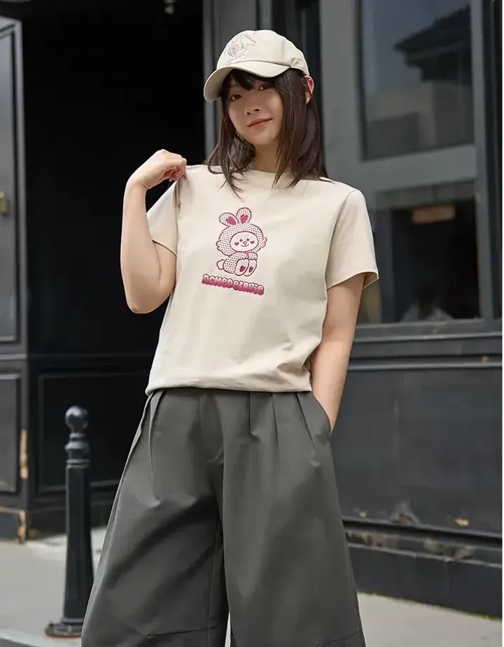 JuzBeauty_JuzBeautyMalaysia_JuzPretty_Authentic_Kbeauty_Malaysia_Skin_Care_Cosmetics_K-Beauty_Health_Care_korean_streetwear_US_Luxury_ADLV x LINE FRIENDS Woman Cony Line Friends Short Sleeve T-shirt Tee 女款上衣11