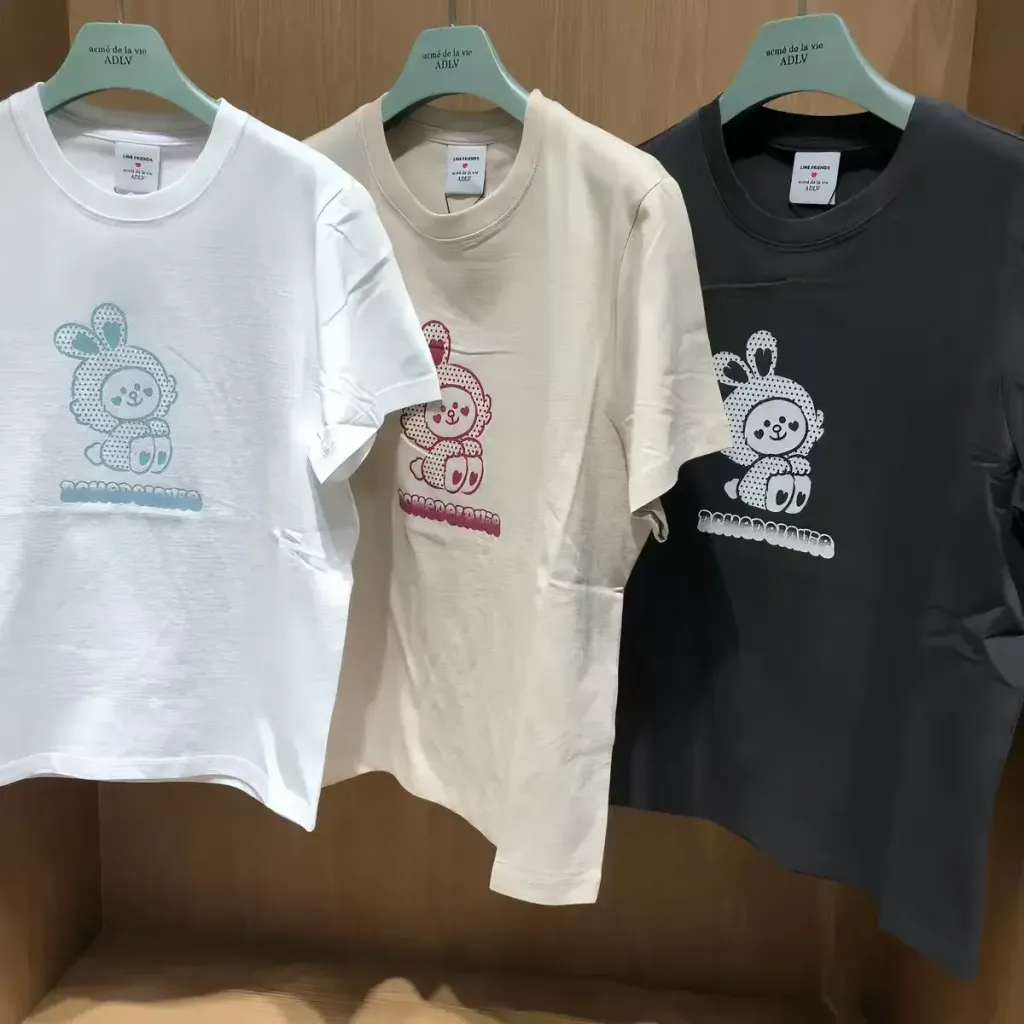 JuzBeauty_JuzBeautyMalaysia_JuzPretty_Authentic_Kbeauty_Malaysia_Skin_Care_Cosmetics_K-Beauty_Health_Care_korean_streetwear_US_Luxury_ADLV x LINE FRIENDS Woman Cony Line Friends Short Sleeve T-shirt Tee 女款上衣16