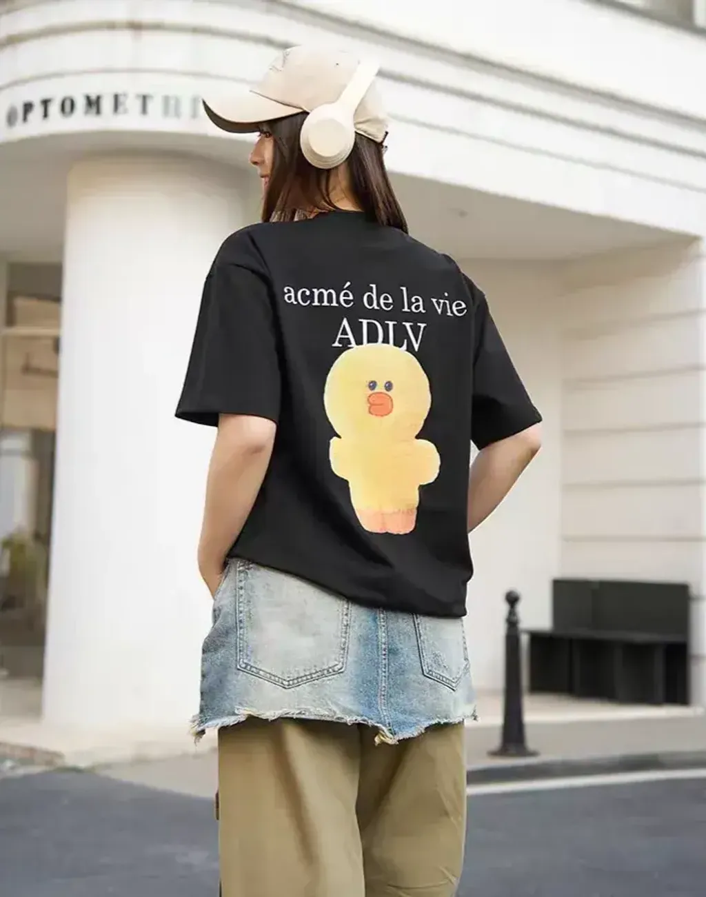 JuzBeauty_JuzBeautyMalaysia_JuzPretty_Authentic_Kbeauty_Malaysia_Skin_Care_Cosmetics_K-Beauty_Health_Care_korean_streetwear_US_Luxury_ADLV x LINE FRIENDS Basic Logo With Line Friends Short Sleeve T-shirt Tee 上衣7