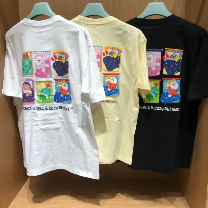 JuzBeauty_JuzBeautyMalaysia_JuzPretty_Authentic_Kbeauty_Malaysia_Skin_Care_Cosmetics_K-Beauty_Health_Care_korean_streetwear_US_Luxury_ADLV x LINE FRIENDS Sleeping Line Friends Short Sleeve T-shirt Tee 上衣5
