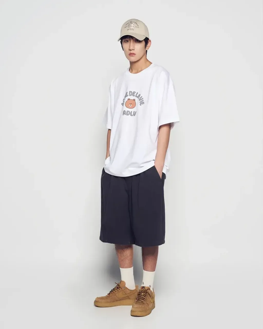 JuzBeauty_JuzBeautyMalaysia_JuzPretty_Authentic_Kbeauty_Malaysia_Skin_Care_Cosmetics_K-Beauty_Health_Care_korean_streetwear_US_Luxury_ADLV x LINE FRIENDS Brown Line Friends Ball Cap 帽12