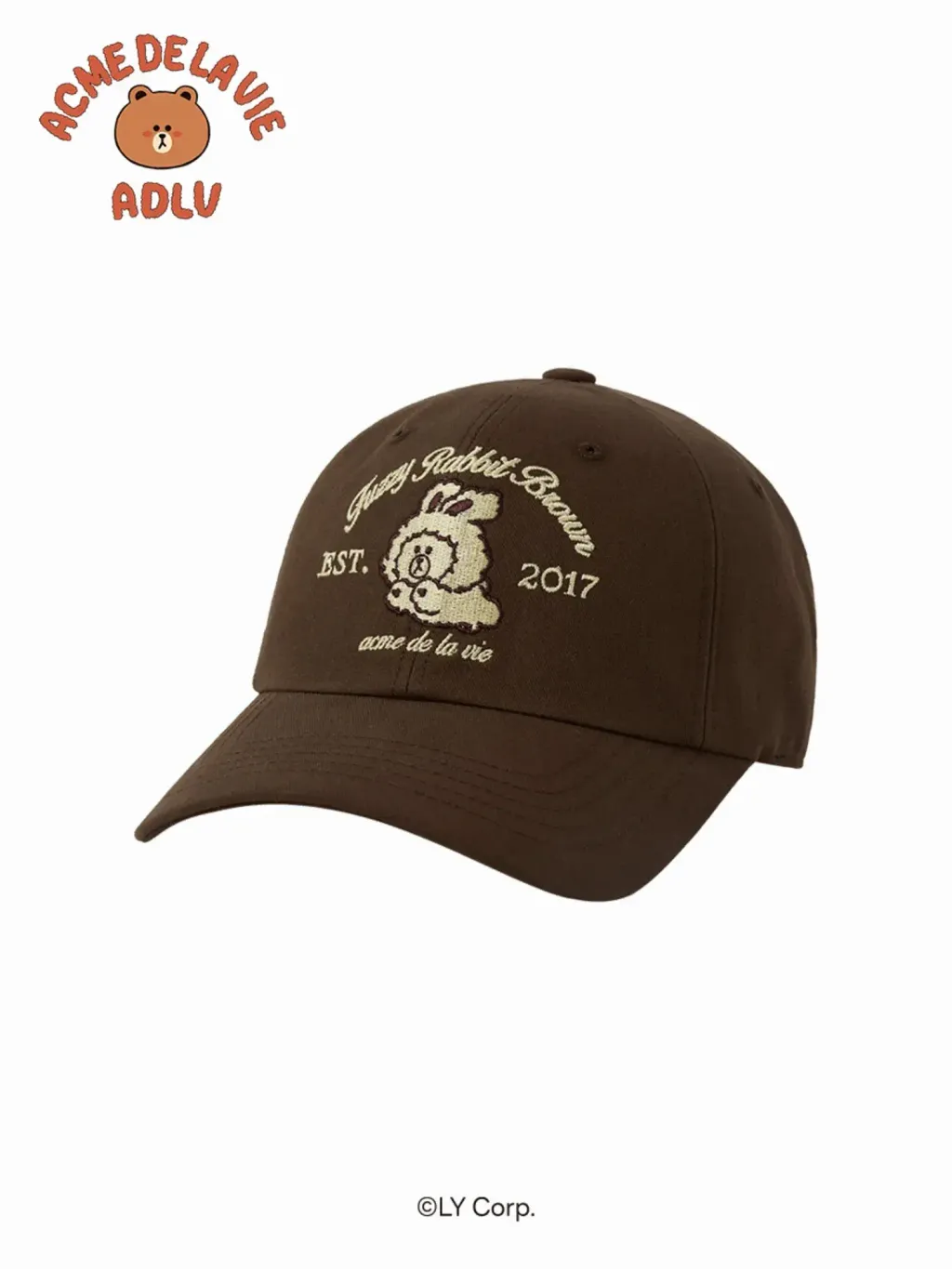 JuzBeauty_JuzBeautyMalaysia_JuzPretty_Authentic_Kbeauty_Malaysia_Skin_Care_Cosmetics_K-Beauty_Health_Care_korean_streetwear_US_Luxury_ADLV x LINE FRIENDS Brown Line Friends Ball Cap 帽1