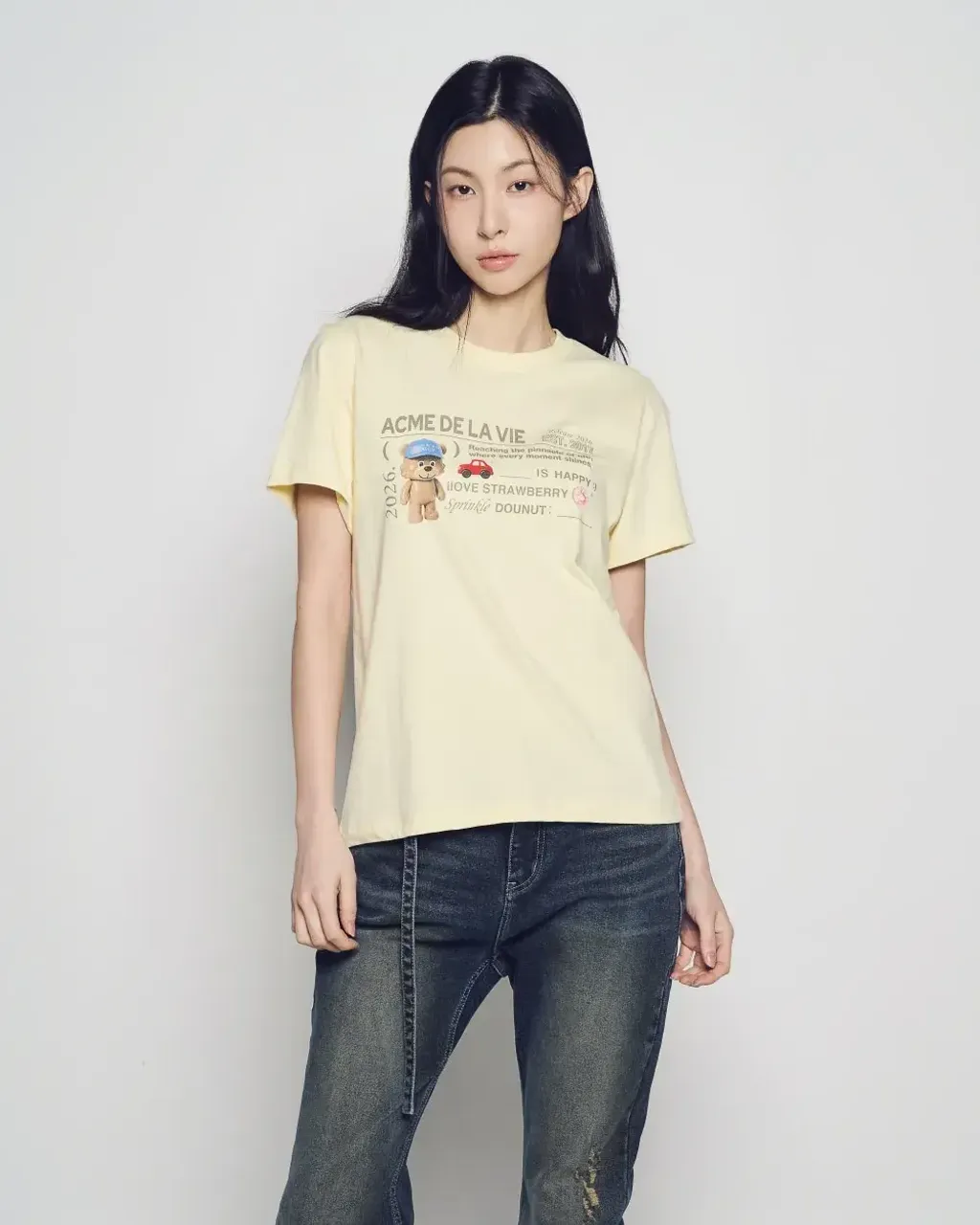 JuzBeauty_JuzBeautyMalaysia_JuzPretty_Authentic_Kbeauty_Malaysia_Skin_Care_Cosmetics_K-Beauty_Health_Care_korean_streetwear_US_Luxury_ADLV Woman Typing Profile Short Sleeve T-Shirt Tee 上衣7