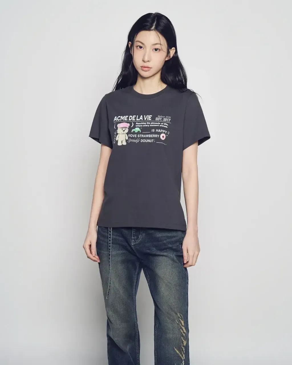 JuzBeauty_JuzBeautyMalaysia_JuzPretty_Authentic_Kbeauty_Malaysia_Skin_Care_Cosmetics_K-Beauty_Health_Care_korean_streetwear_US_Luxury_ADLV Woman Typing Profile Short Sleeve T-Shirt Tee 上衣12