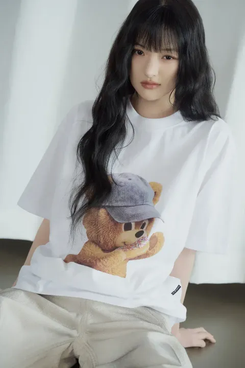 JuzBeauty_JuzBeautyMalaysia_JuzPretty_Authentic_Kbeauty_Malaysia_Skin_Care_Cosmetics_K-Beauty_Health_Care_korean_streetwear_US_Luxury_ADLV AC Bear Baby Face Cap Boy Short Sleeve T-Shirt Tee 上衣1
