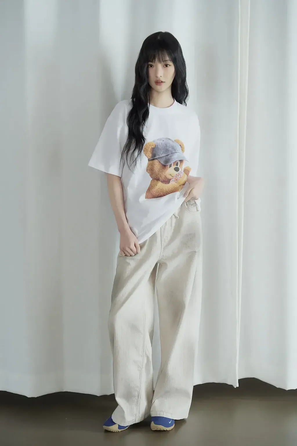 JuzBeauty_JuzBeautyMalaysia_JuzPretty_Authentic_Kbeauty_Malaysia_Skin_Care_Cosmetics_K-Beauty_Health_Care_korean_streetwear_US_Luxury_ADLV AC Bear Baby Face Cap Boy Short Sleeve T-Shirt Tee 上衣10