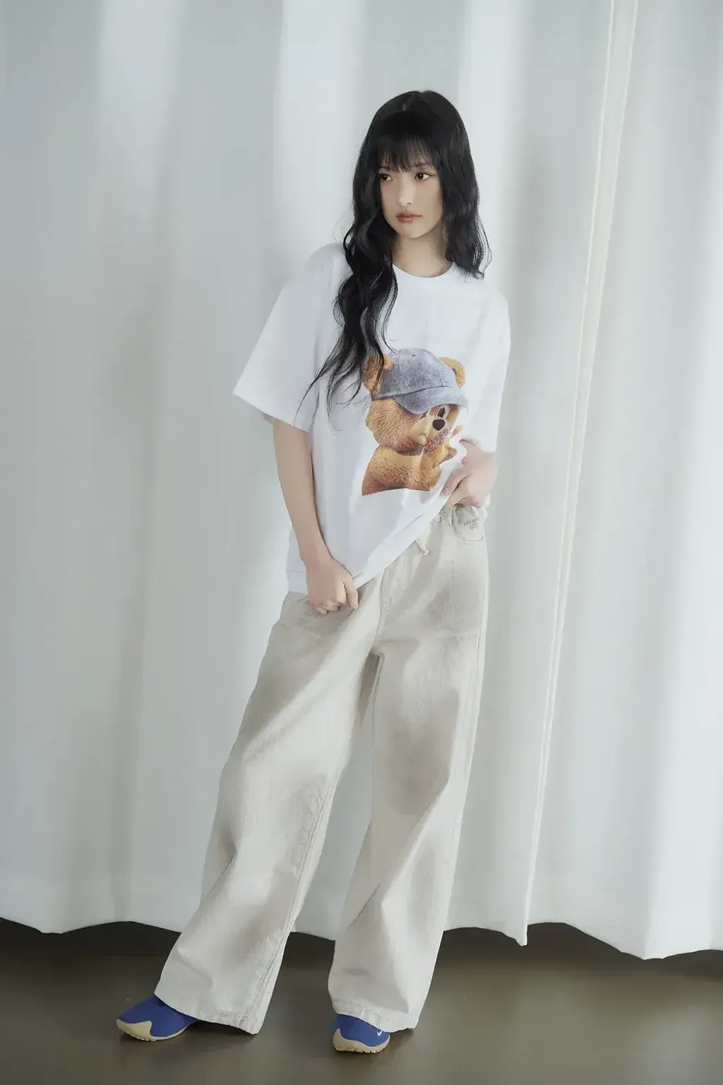 JuzBeauty_JuzBeautyMalaysia_JuzPretty_Authentic_Kbeauty_Malaysia_Skin_Care_Cosmetics_K-Beauty_Health_Care_korean_streetwear_US_Luxury_ADLV AC Bear Baby Face Cap Boy Short Sleeve T-Shirt Tee 上衣15