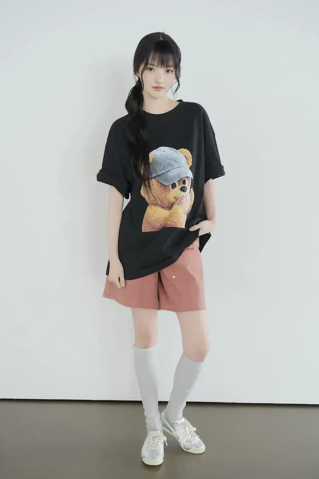 JuzBeauty_JuzBeautyMalaysia_JuzPretty_Authentic_Kbeauty_Malaysia_Skin_Care_Cosmetics_K-Beauty_Health_Care_korean_streetwear_US_Luxury_ADLV AC Bear Baby Face Cap Boy Short Sleeve T-Shirt Tee 上衣3