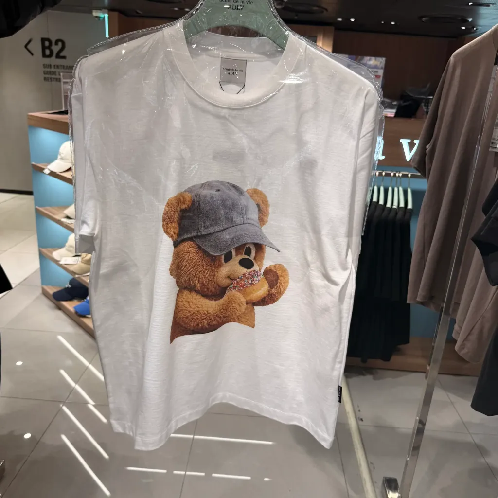 JuzBeauty_JuzBeautyMalaysia_JuzPretty_Authentic_Kbeauty_Malaysia_Skin_Care_Cosmetics_K-Beauty_Health_Care_korean_streetwear_US_Luxury_ADLV AC Bear Baby Face Cap Boy Short Sleeve T-Shirt Tee 上衣18
