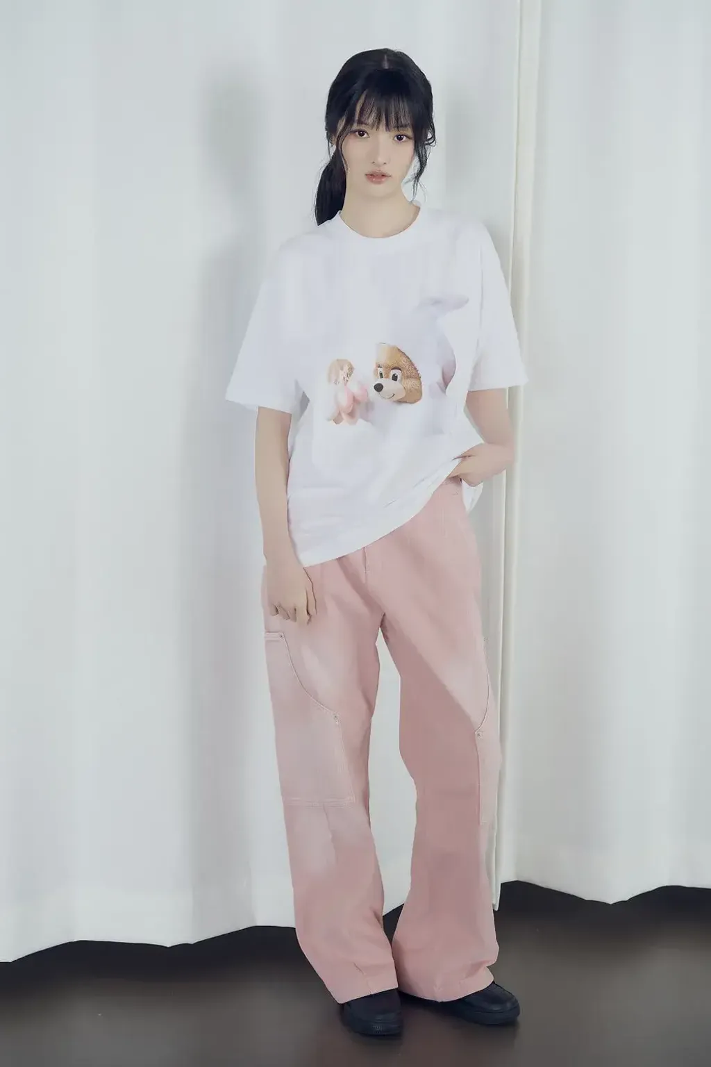 JuzBeauty_JuzBeautyMalaysia_JuzPretty_Authentic_Kbeauty_Malaysia_Skin_Care_Cosmetics_K-Beauty_Health_Care_korean_streetwear_US_Luxury_ADLV AC Bear Baby Face Bunny Short Sleeve T-Shirt Tee 上衣1