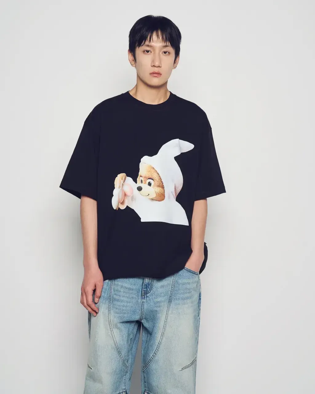 JuzBeauty_JuzBeautyMalaysia_JuzPretty_Authentic_Kbeauty_Malaysia_Skin_Care_Cosmetics_K-Beauty_Health_Care_korean_streetwear_US_Luxury_ADLV AC Bear Baby Face Bunny Short Sleeve T-Shirt Tee 上衣13