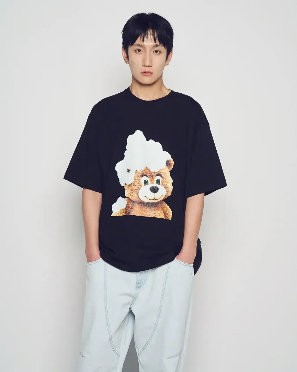JuzBeauty_JuzBeautyMalaysia_JuzPretty_Authentic_Kbeauty_Malaysia_Skin_Care_Cosmetics_K-Beauty_Health_Care_korean_streetwear_US_Luxury_ADLV AC Bear Baby Face Bubble Short Sleeve T-Shirt Tee 上衣5