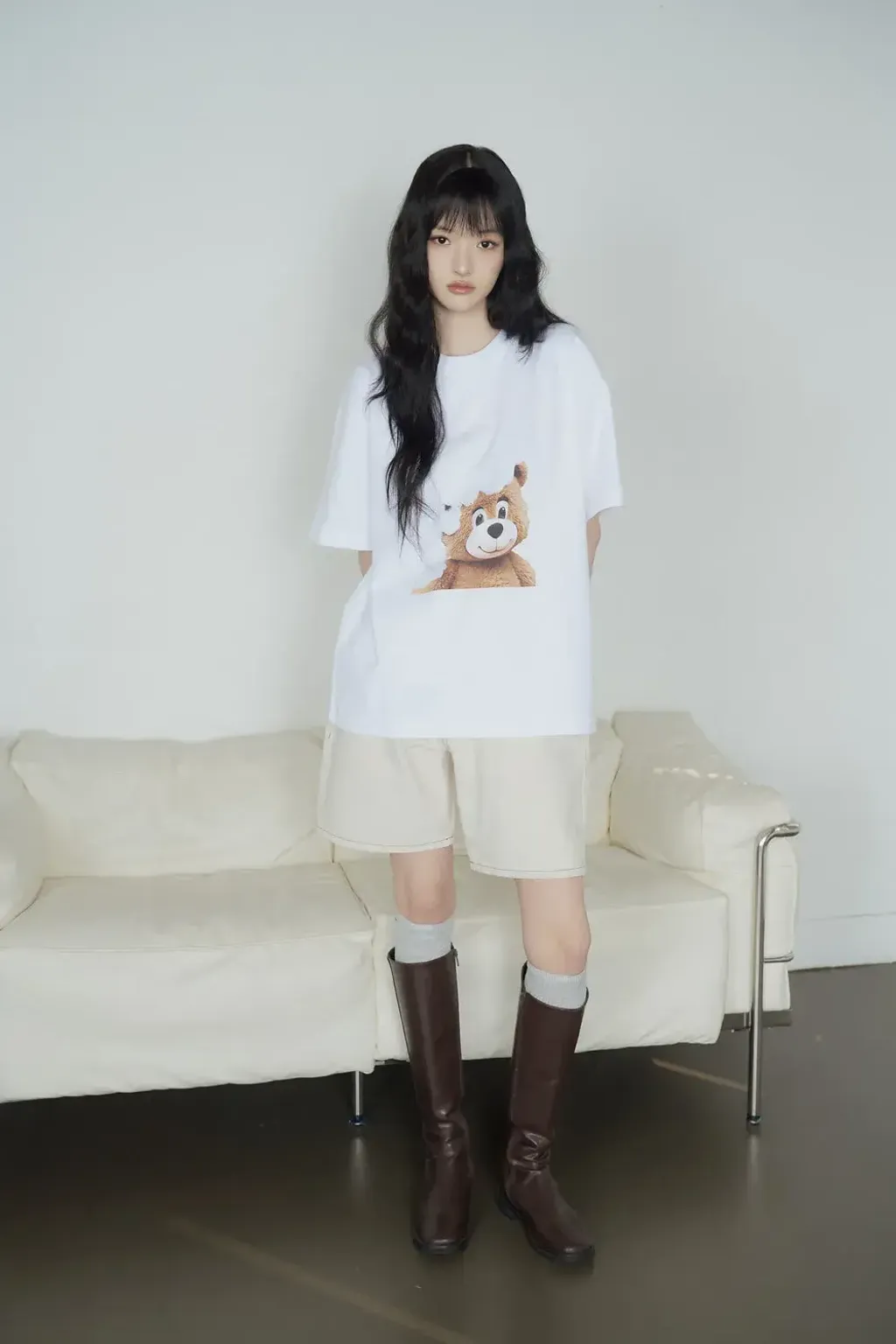 JuzBeauty_JuzBeautyMalaysia_JuzPretty_Authentic_Kbeauty_Malaysia_Skin_Care_Cosmetics_K-Beauty_Health_Care_korean_streetwear_US_Luxury_ADLV AC Bear Baby Face Bubble Short Sleeve T-Shirt Tee 上衣7
