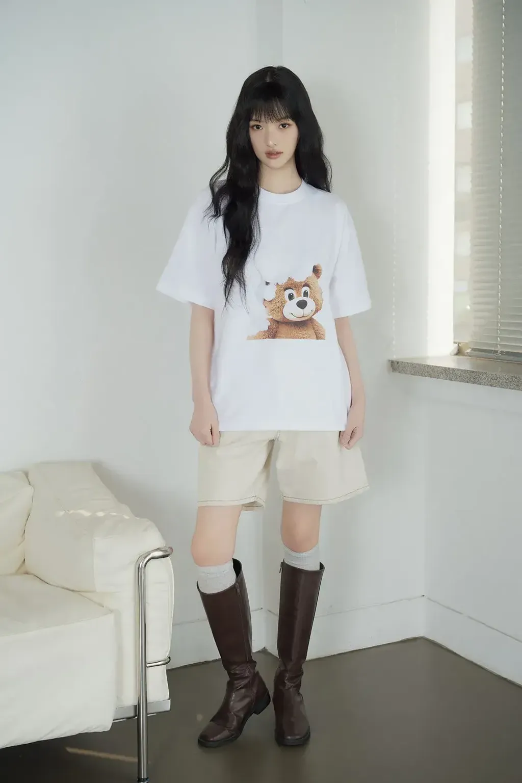 JuzBeauty_JuzBeautyMalaysia_JuzPretty_Authentic_Kbeauty_Malaysia_Skin_Care_Cosmetics_K-Beauty_Health_Care_korean_streetwear_US_Luxury_ADLV AC Bear Baby Face Bubble Short Sleeve T-Shirt Tee 上衣11