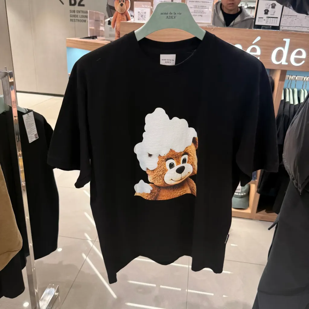 JuzBeauty_JuzBeautyMalaysia_JuzPretty_Authentic_Kbeauty_Malaysia_Skin_Care_Cosmetics_K-Beauty_Health_Care_korean_streetwear_US_Luxury_ADLV AC Bear Baby Face Bubble Short Sleeve T-Shirt Tee 上衣15