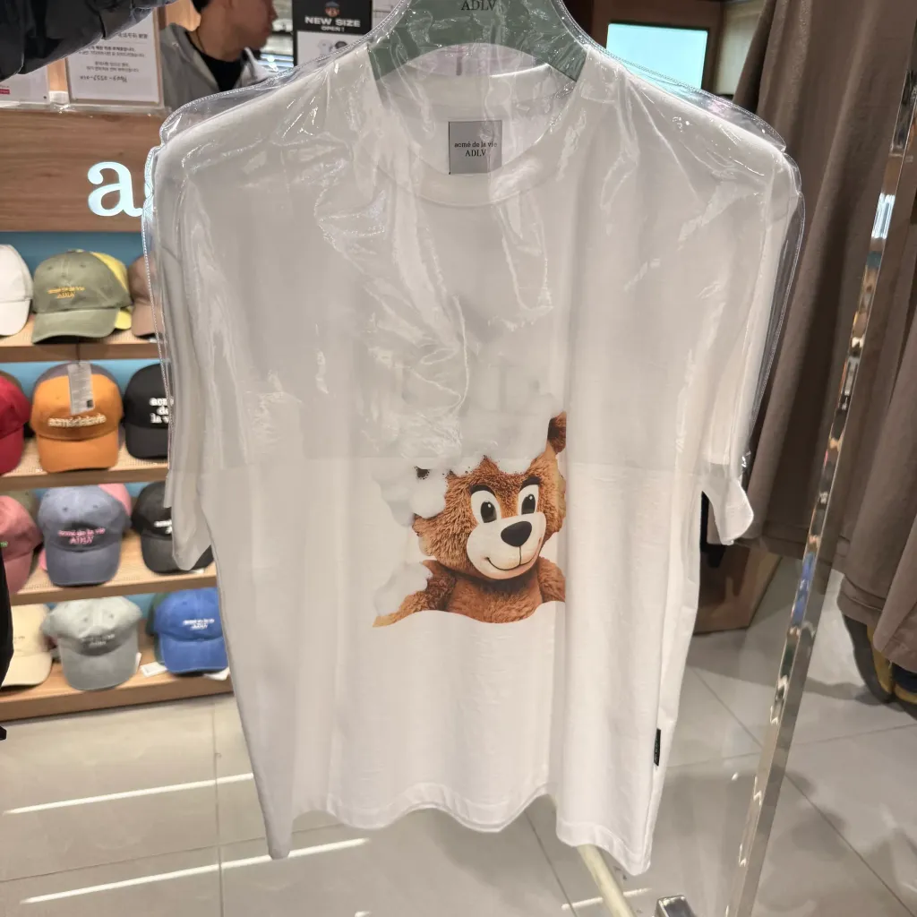 JuzBeauty_JuzBeautyMalaysia_JuzPretty_Authentic_Kbeauty_Malaysia_Skin_Care_Cosmetics_K-Beauty_Health_Care_korean_streetwear_US_Luxury_ADLV AC Bear Baby Face Bubble Short Sleeve T-Shirt Tee 上衣14