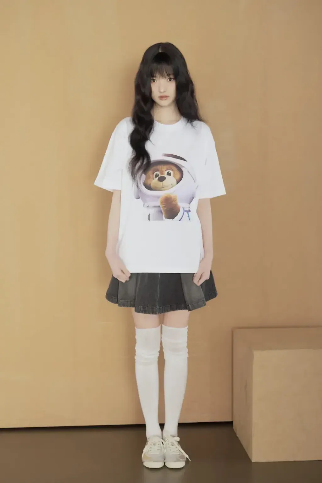JuzBeauty_JuzBeautyMalaysia_JuzPretty_Authentic_Kbeauty_Malaysia_Skin_Care_Cosmetics_K-Beauty_Health_Care_korean_streetwear_US_Luxury_ADLV AC Bear Baby Face Astronaut Short Sleeve T-Shirt Tee 上衣10